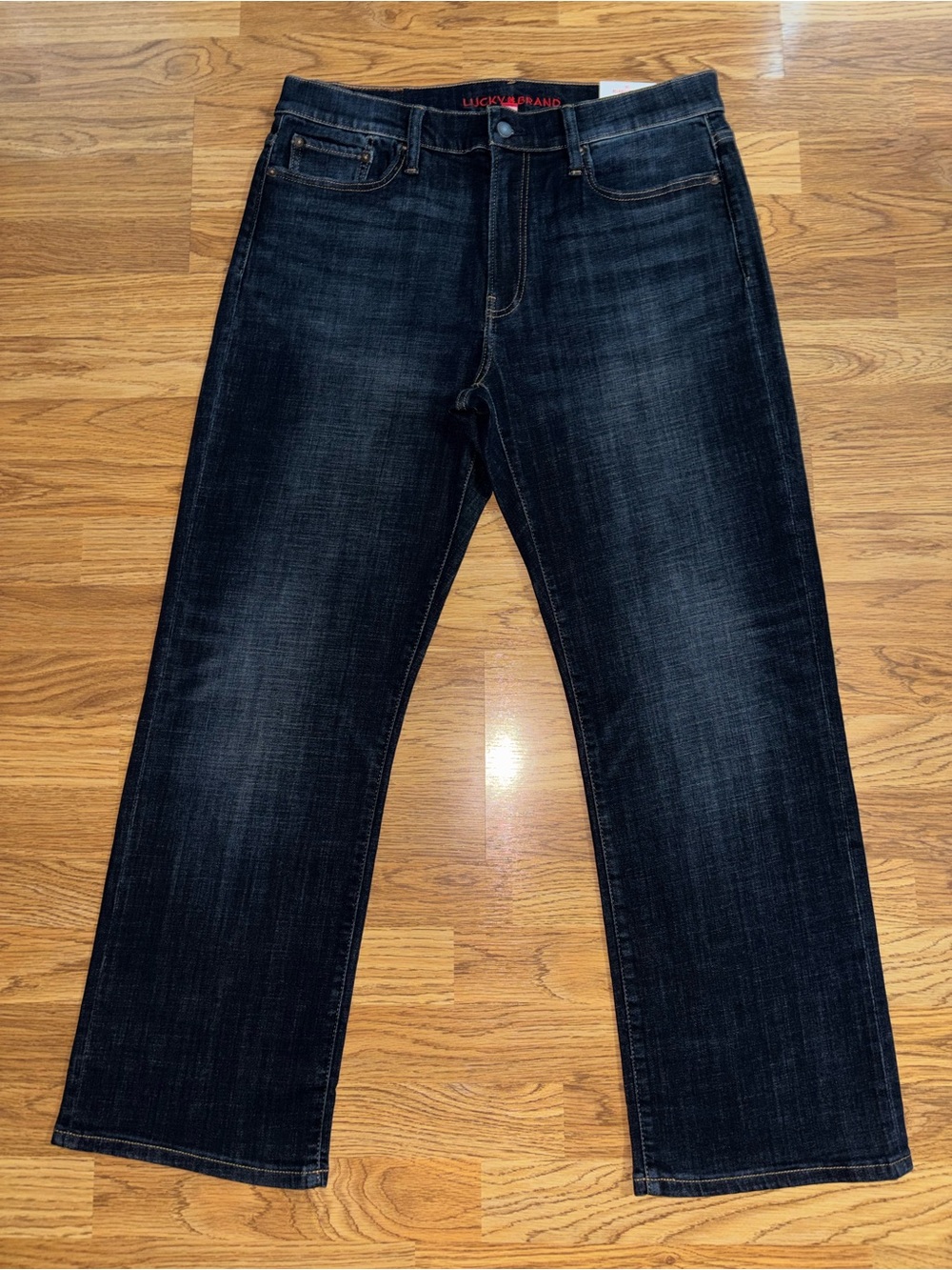 Lucky Brand Jeans 181 Relaxed Straight Leg Men’s Size 33x30 Dark Wash Blue Denim